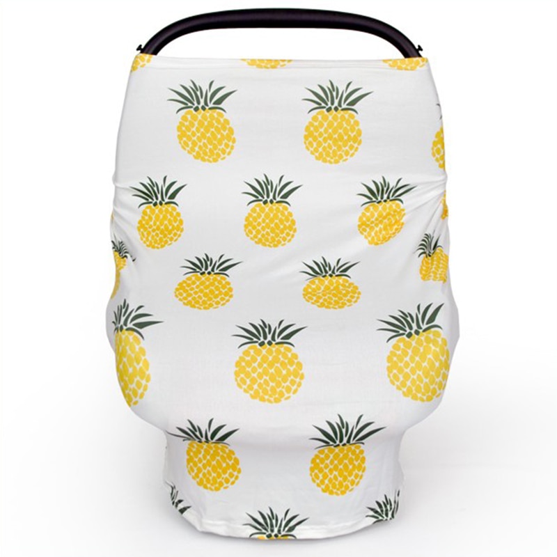 Moeder borstvoedingshoes sjaal voor borstvoeding fruit ananas baby autostoel luifel winkelwagenhoes voor baby's multifunctionele cape