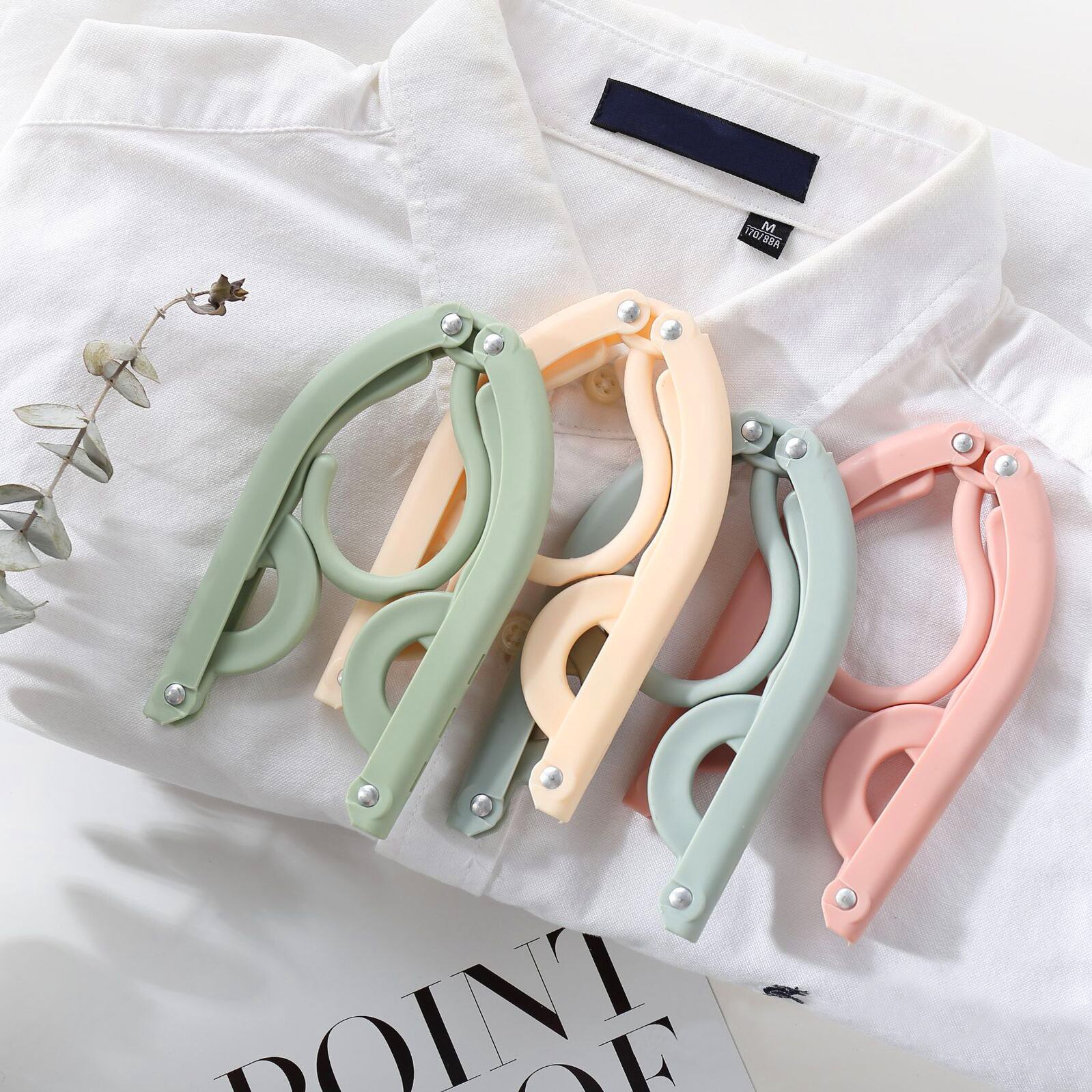 Multifunctional Portable Travel Folding Clothes Hanger Out Door Drying Rack Kids Home Storage Clothing Organizer