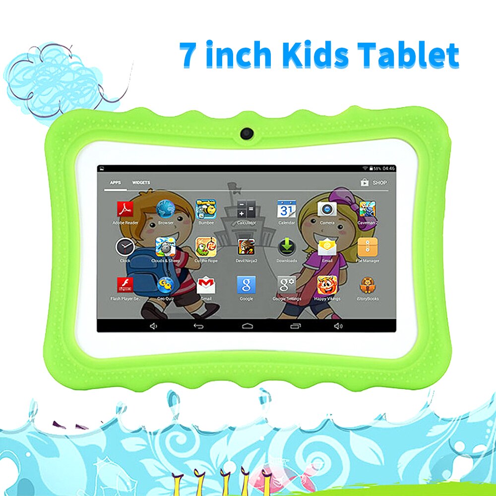 Q768 7-inch Computer Learning Education Machine Tablet WiFi Connection with cute Case Toy for Kids Chidren