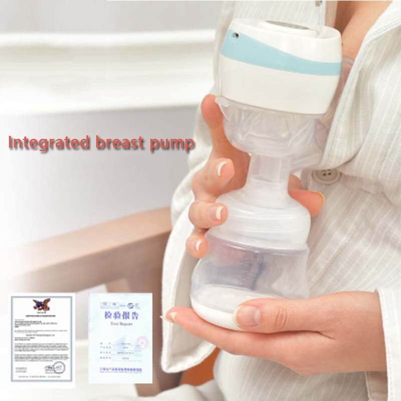 USB Electric Breast Pump With Milk Bottle BPA Free Powerful Nipple Suction Infant Baby Breast Feeding Product Integrated Machine