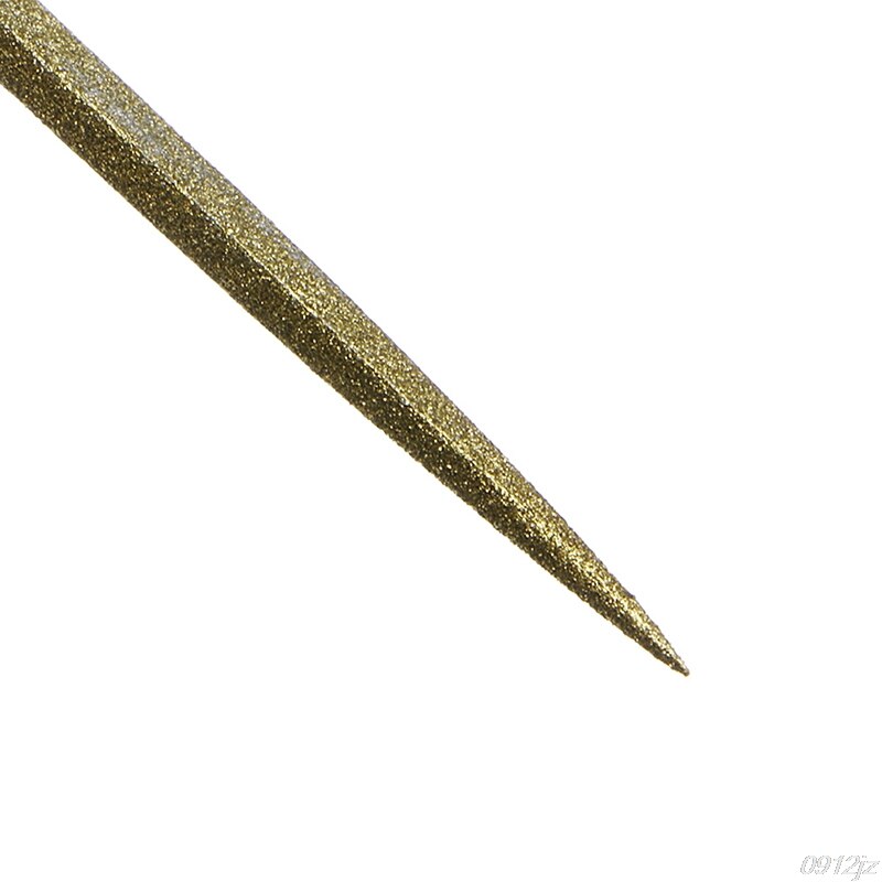 10 stk titanium diamant belægning nål flad fil sæt metalbearbejdning håndværk værktøj ls'd værktøj