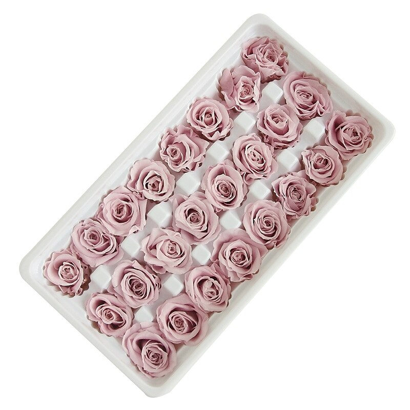 24pcs/box Preserved Flowers Eternal Life Flower Rose in box Immortal Flowers mothers day Material Box DIY Level B 2-3