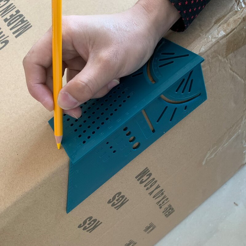 Woodworking Scribe Mark Line Gauge T-Type Ruler Square Layout Miter 90 Degree Gauge Measuring Gauging Carpenter