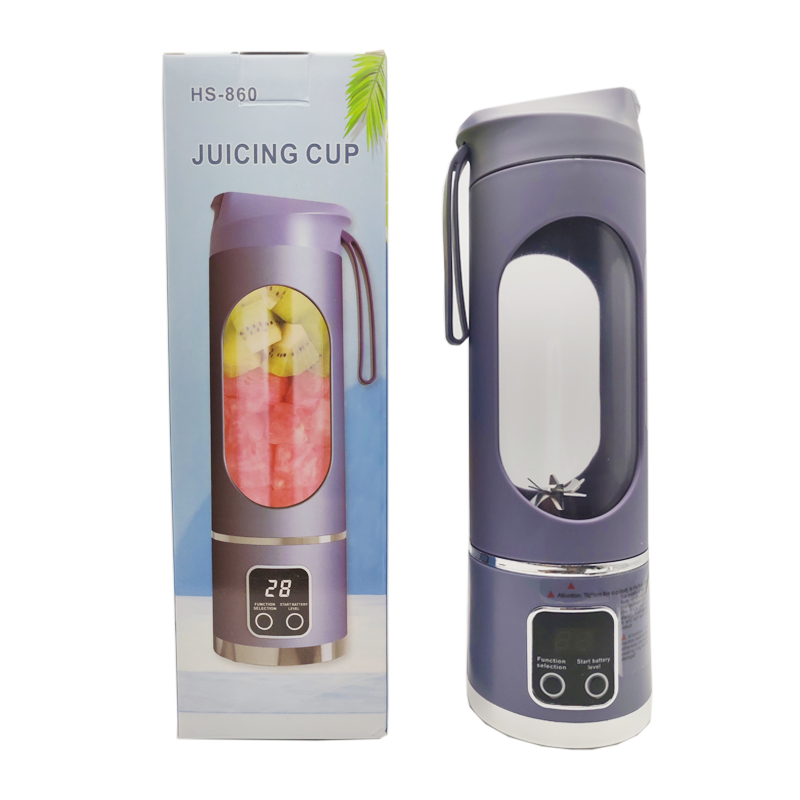 Household Mixer Machine Portable Blender Crushed Electric Juicer With 3 Speed 450ML Large Capacity Digital Display Juice Cup