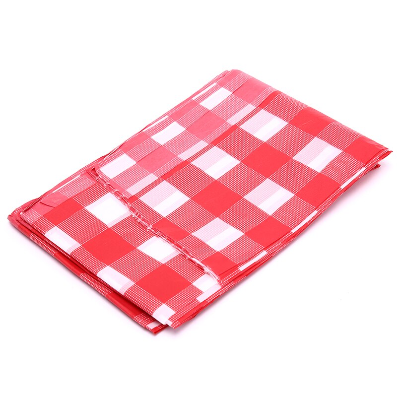 Disposable Thickening Red Checkered Tablecloth Party Weddings Home Decoration Outdoor Picnic BBQ Decoration 180*180cm Cheap