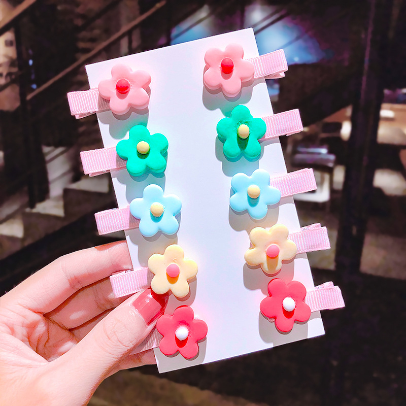 Mini mignon coloré fruits dessin animé animaux pinces à cheveux pour filles tête bijoux pince cheveux accessoires 4*2cm/1 pièces mignon épingle à cheveux: 08
