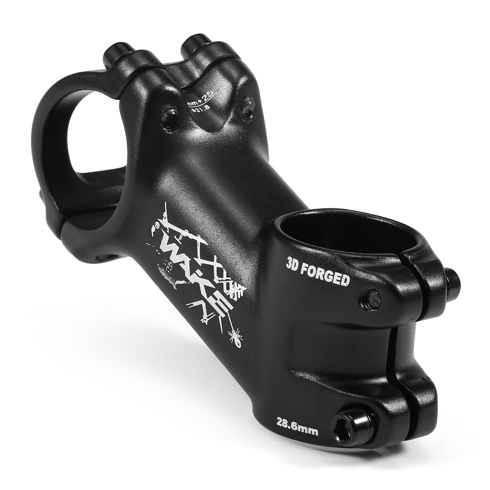 WAKE-vástago de bicicleta de montaña ultraligero, potencia de 25 grados, 31,8mm, 70/80/90/100/110mm, piezas de aluminio para bicicleta de carretera: 25 degrees 70mm