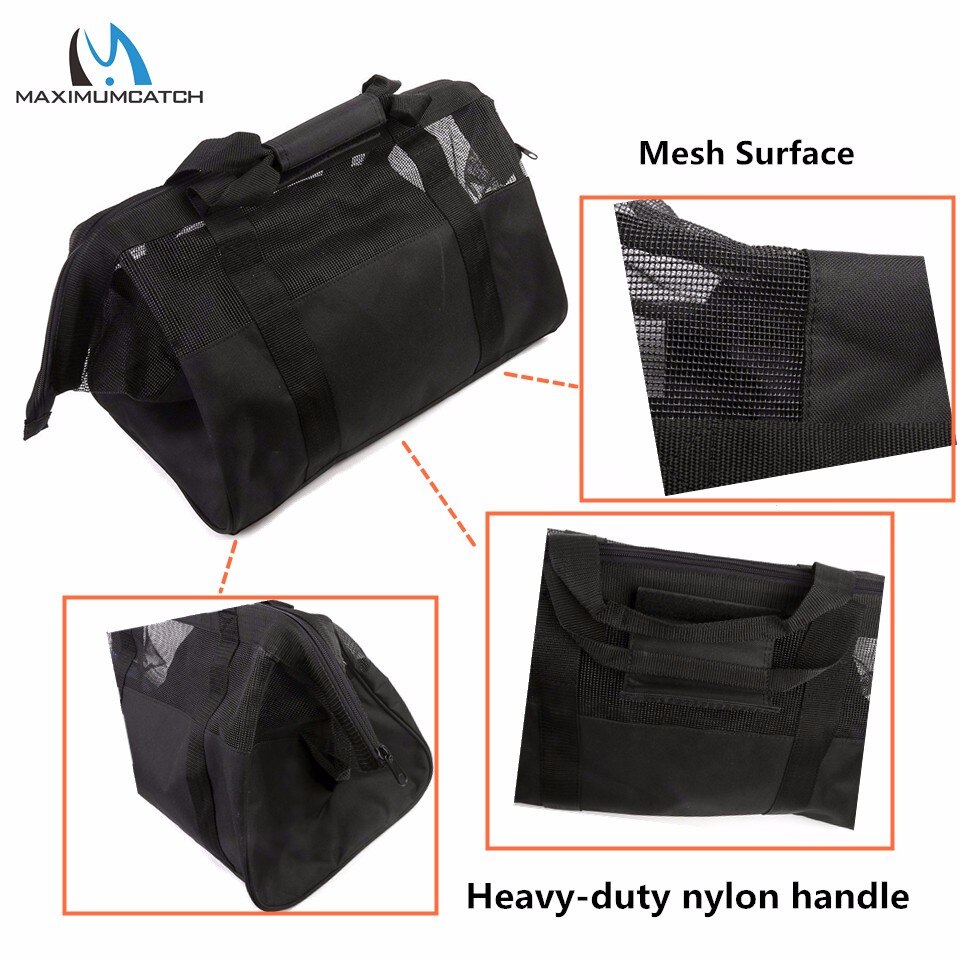 Maximumcatch Fishing Wader Bag with Changing Mat PVC Mesh Venting Fly Fishing Bag 45*30*30cm (17.72*11.81*11.81inch)