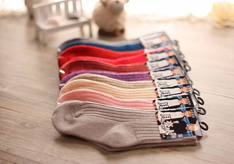 10 paare/los Winter freundlicher Dicke Socken Warme Wolle freundlicher Socken Baby Socken 2-8 Y Mädchen Jungen Feste Socken: 1 zu 3 Jahre