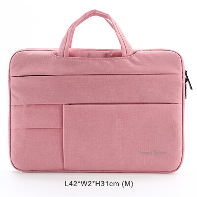 Victoriatourist Laptop bag 14” 15.6” men women business handbag stylish Briefcase Multi-layer space messenger bag: V7018-Pink (M)