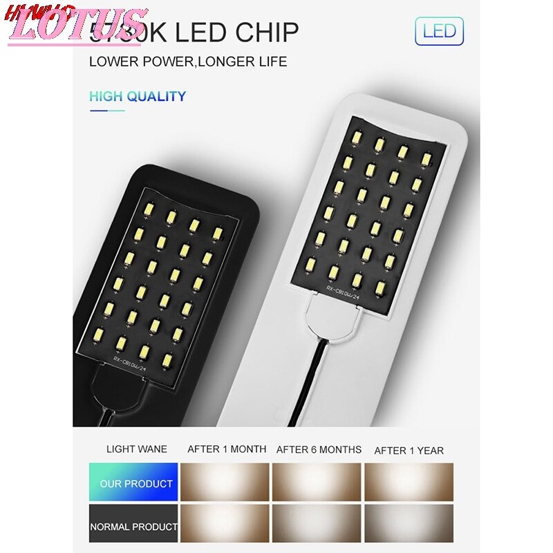 Super Slim Led Aquarium Licht Waterplanten Grow Light Waterdicht Clip-On Lamp Aquarium