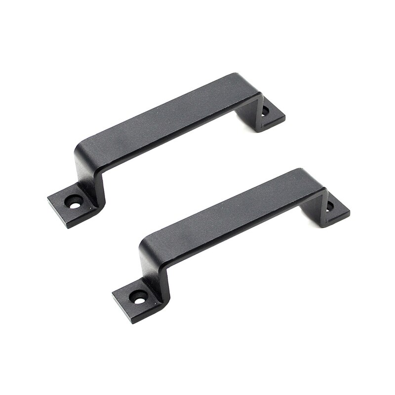 Sliding Barn Door Handle Pull Flush Recessed Wood Door Handle Furniture Hardware For Cabinet Cupboard Interior Door: 2 Pcs