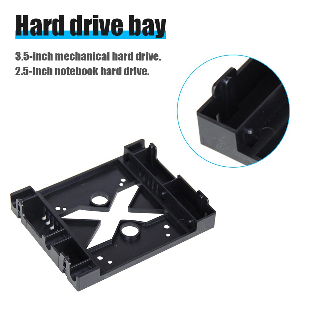 5.25 Optische Drive Positie Om 3.5 Inch 2.5 Inch Ssd 8Cm Fan Adapter Bracket Dock Harde Schijf Houder Voor pc Behuizing