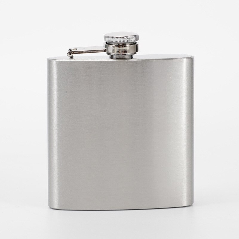 1-10oz Stainless Steel Hip Flask with Funnel Pocket Hip Flask Alcohol Whiskey Hip Flask Screw Cap Portable Drinkware Barware: 7oz  205ml
