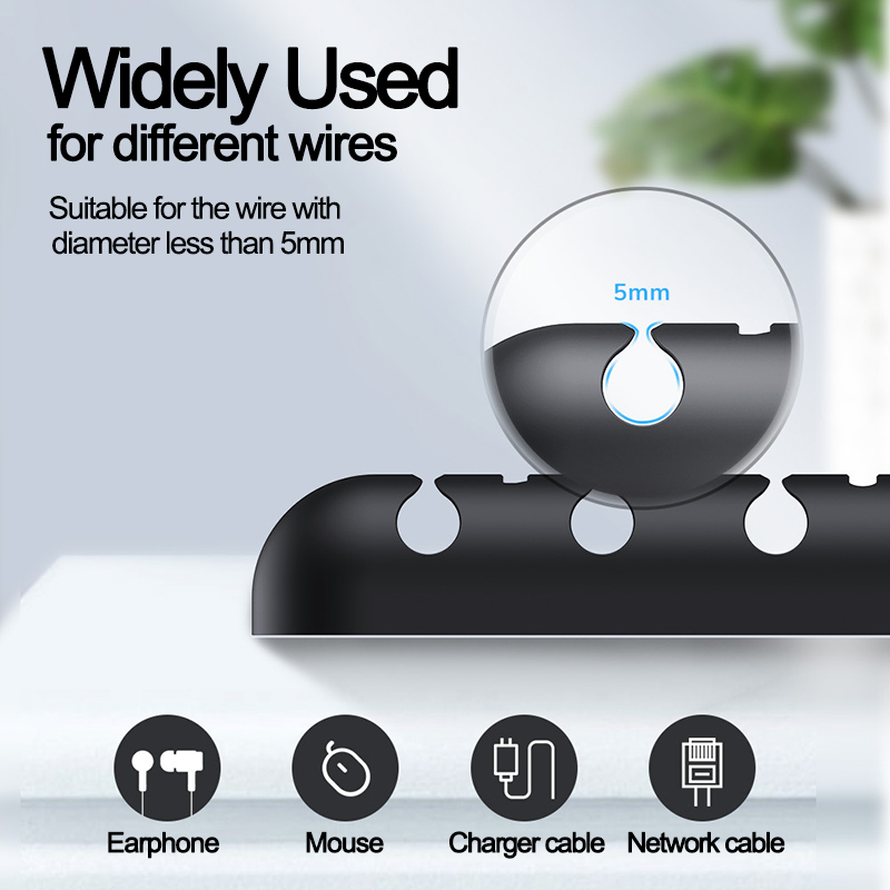 Kabel robić ładowarki USB Organizer przewód robić zarządzania kablami klip robić ładowania oplot na kable klipsy robić myszy przewód słuchawkowy organizer