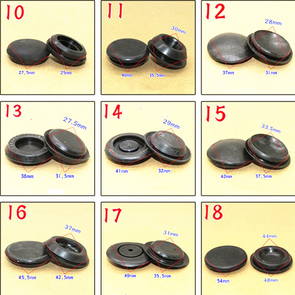 2PCS Car door chassis rubber seal waterproof dust plug fastener for truck engineering bus auto