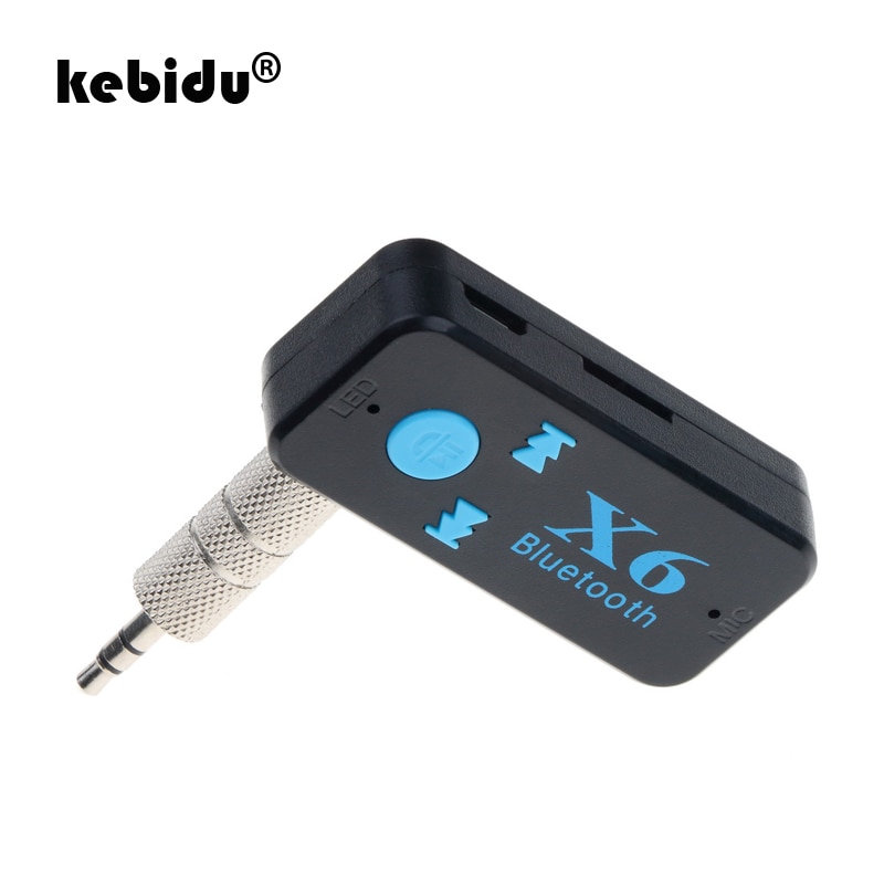 Kebidu 3 In 1 X6 Usb Draadloze Bluetooth V4.2 Muziek Audio Receiver 3.5 Mm Jack Dongle Adapter Car Kit Audio kabel Voor Iphone Auto