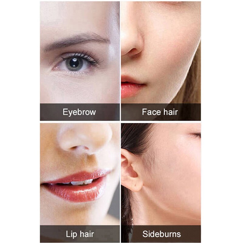 Portable Lady Electric Eyebrow Trimmer Painless Eye Brow Epilator For Women Razor Makeup Mini Shaver Facial Hair Remover