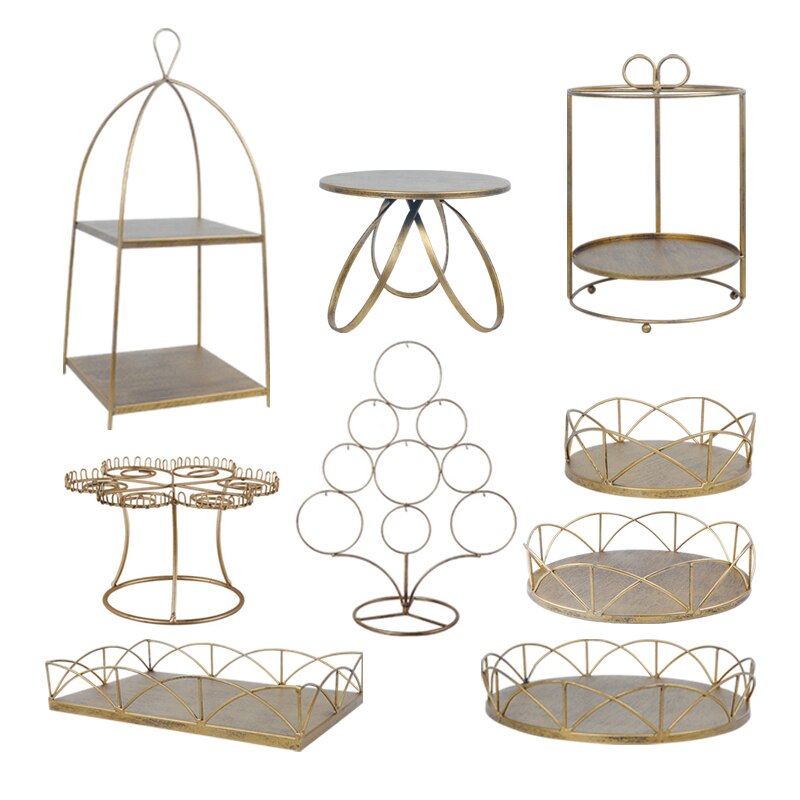 Baking Cake Bread Display Racks Wedding Cake Stands Dessert Cupcake Food Plates Tray Restaurant Tableware