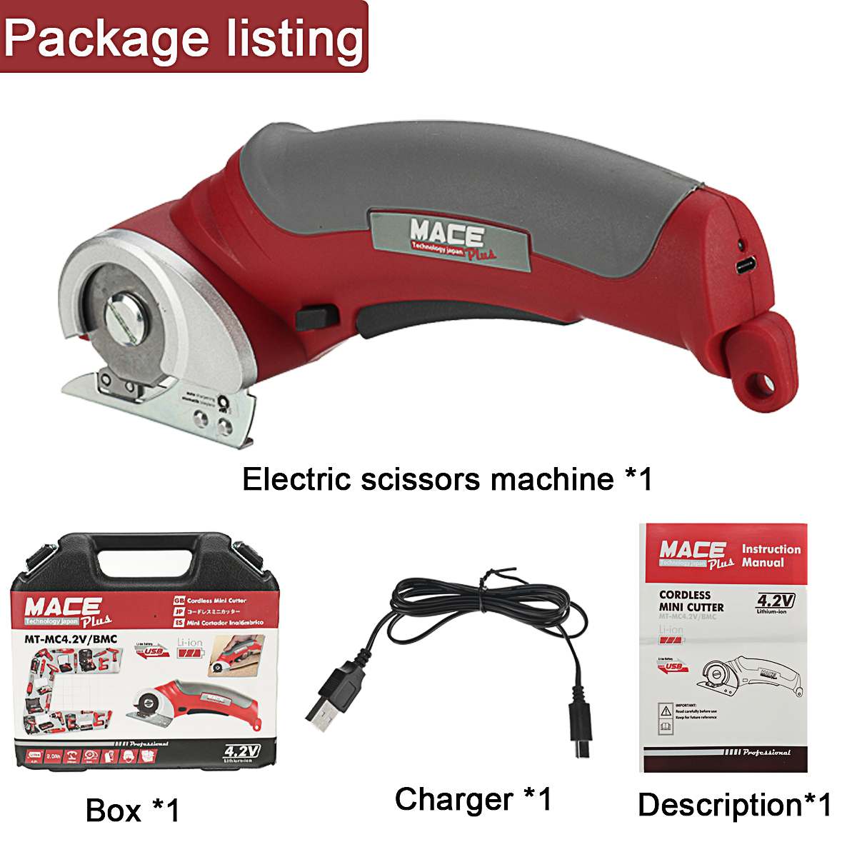 20MM Cordless Electric scissors Fabric Leather Cloth Sewing Hand held Alloy Round Cutting Multi Functional Electric Cutting Tool