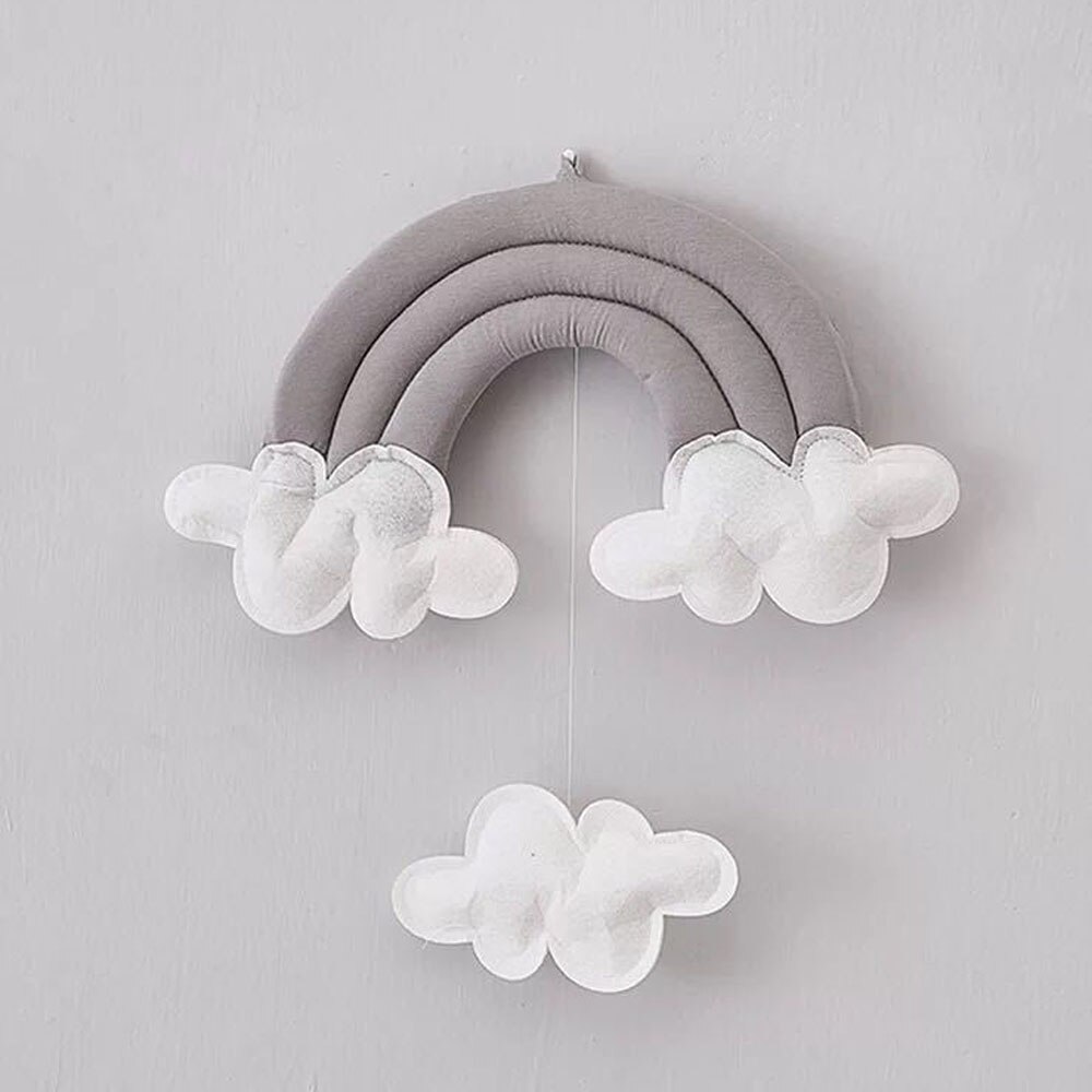 INS Baby Room Decor Kids Bedroom Clouds Hanging Ornaments Newborn Bumpers in the Crib Water Droplets Room Additions Decoration