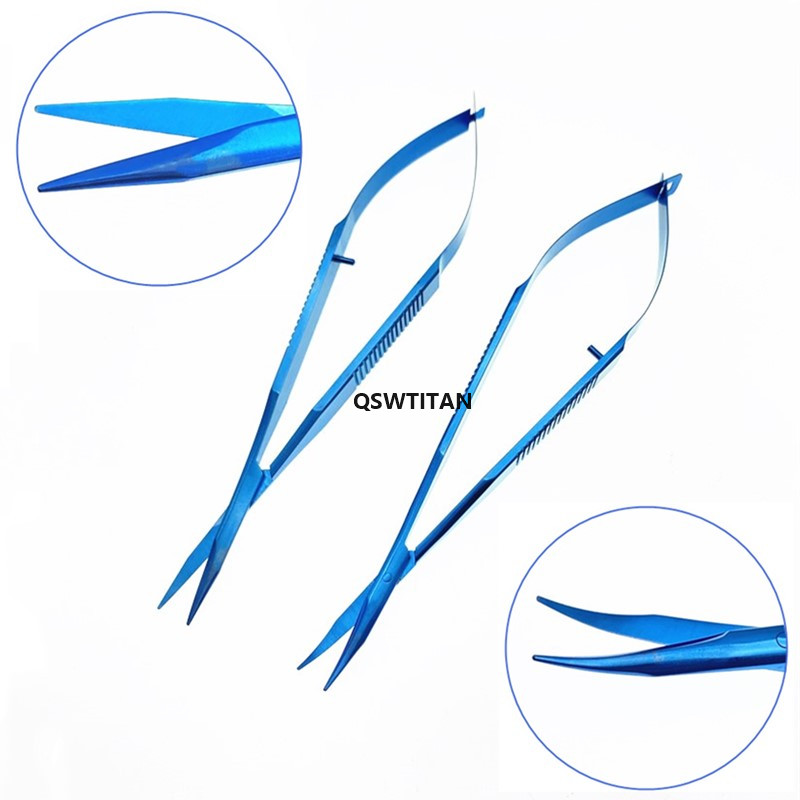 Titanium Ophthalmic Westcott Tenotomy Scissor Ophthalmic Microsurgery Instrument Tissue Scissors 1pcs