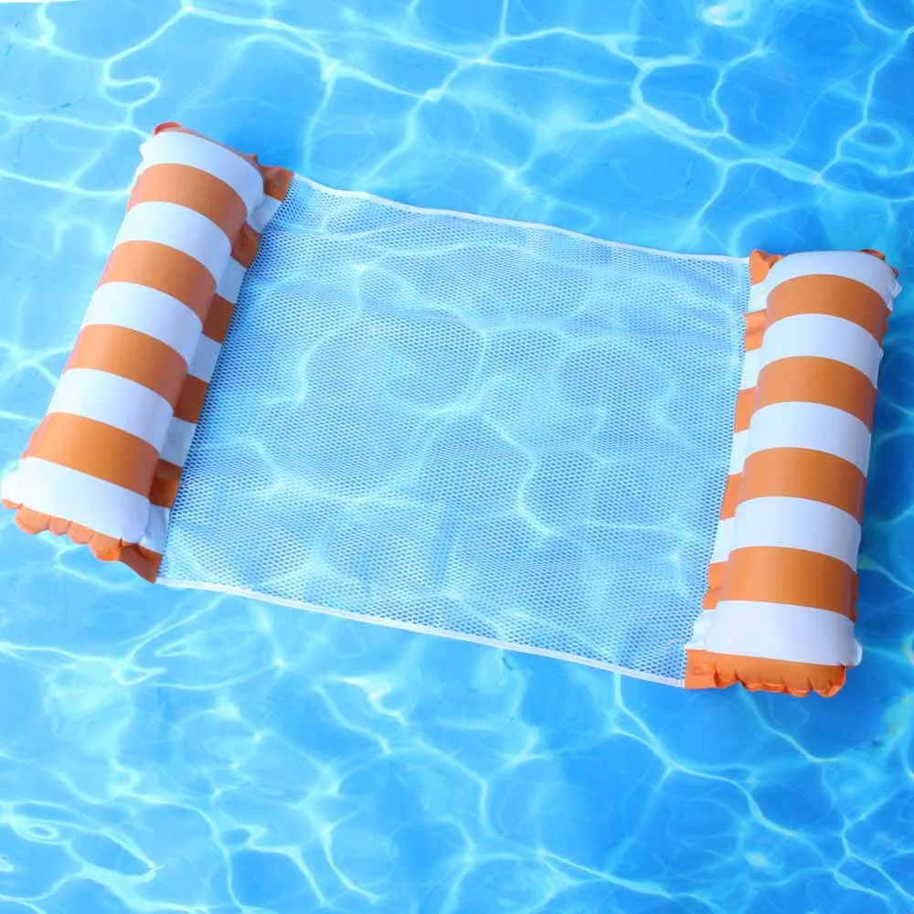 Faltbare Schwimm Wasser Hängematte Float Liege Aufblasbare Pool matte Schwimm Bett Stuhl Schwimmen luft matratze Pool zubehör: green