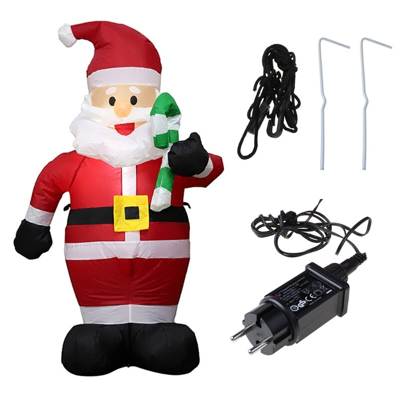 Christmas Santa with Candy Canes Inflatable Airblown Ornaments Prop Yard Giant P31B