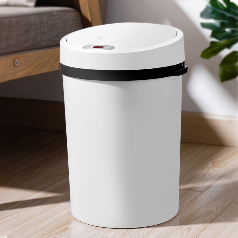 Automatic Sensor Trash Can,16L Big Capacity Touch Free Kitchen Trash Can ,Waste Bin For Bathroom Living Room, USB Charged
