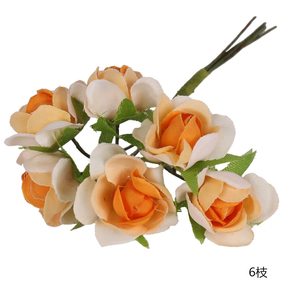 6/12/90/400 stk blandet oransje kunstig blomst kirsebær stamen bær bunt gjør-det-selv jul bryllupskake boks kranser dekor