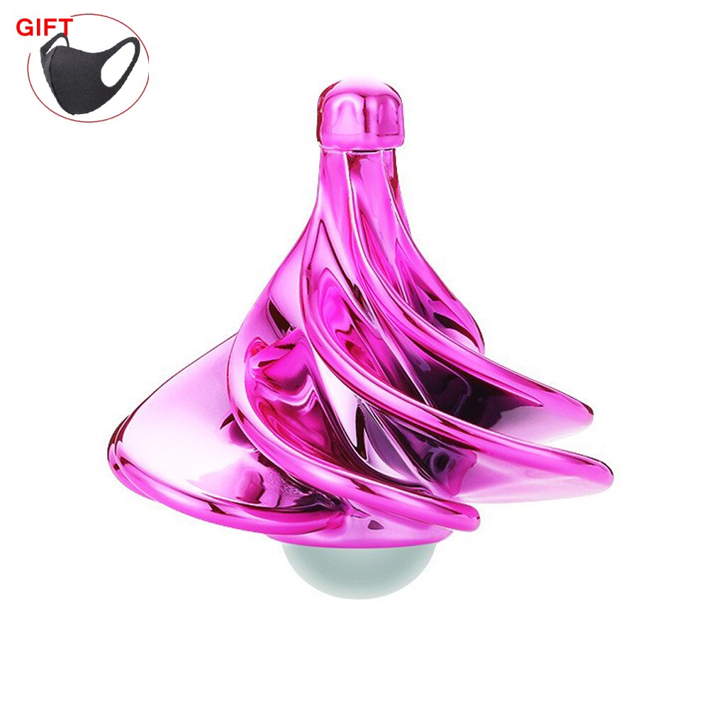 Gyroscope pneumatique pour enfants, jouet de décompression, de noël, souffle de vent coloré, jeu d'intérieur: pink