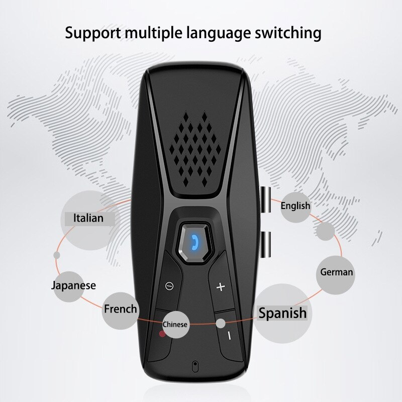Bluetooth Freisprecheinrichtung kabellos mit Mikrofon Bluetooth 5,0 Auto Verbinden Auto Bausatz Freisprecheinrichtung