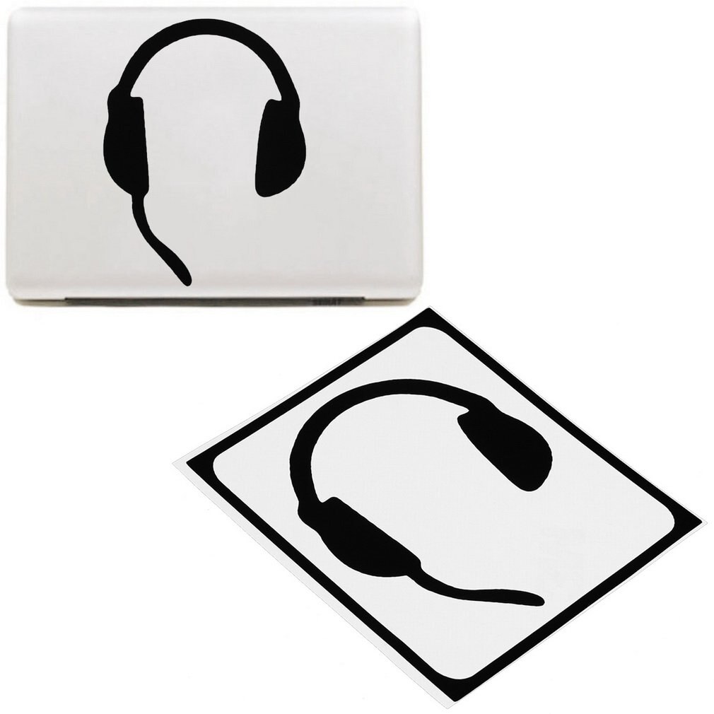 Pegatina de vinilo para auriculares, para Macbook de 11,6 ", 12", 13,3 "y 15,4", para portátil