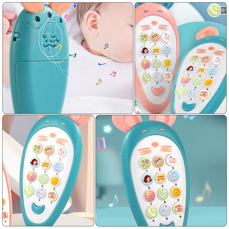 1Pc Baby Muziek Telefoon Speelgoed Mobiele Telefoon Speelgoed Telefoon Musical Educatief Speelgoed Kinderen Muziek Speelgoed Mobiele Telefoon Speelgoed