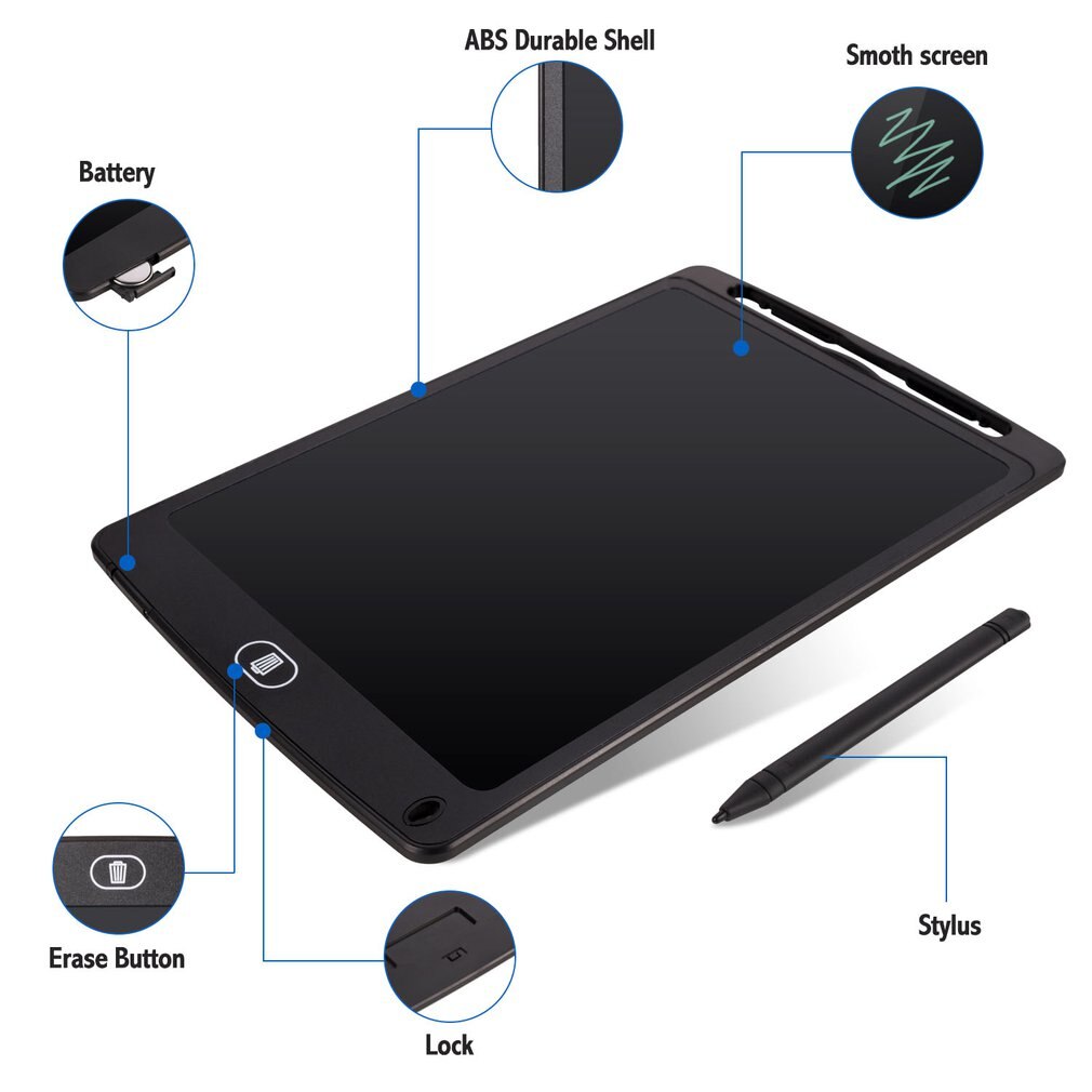 12 Inch LCD Writing Tablet Digital Drawing Tablet Handwriting Pads Portable Electronic Tablet Board ultra-thin Board