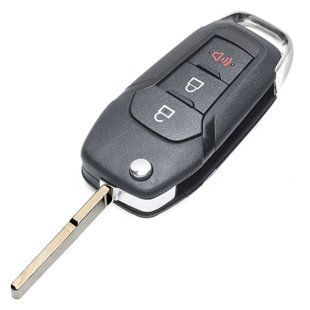 Keyecu flip-afstandsbediening autosleutelbehuizing voor ford fusion edge explorer fcc id : n5f-a08 taa (alleen behuizing)