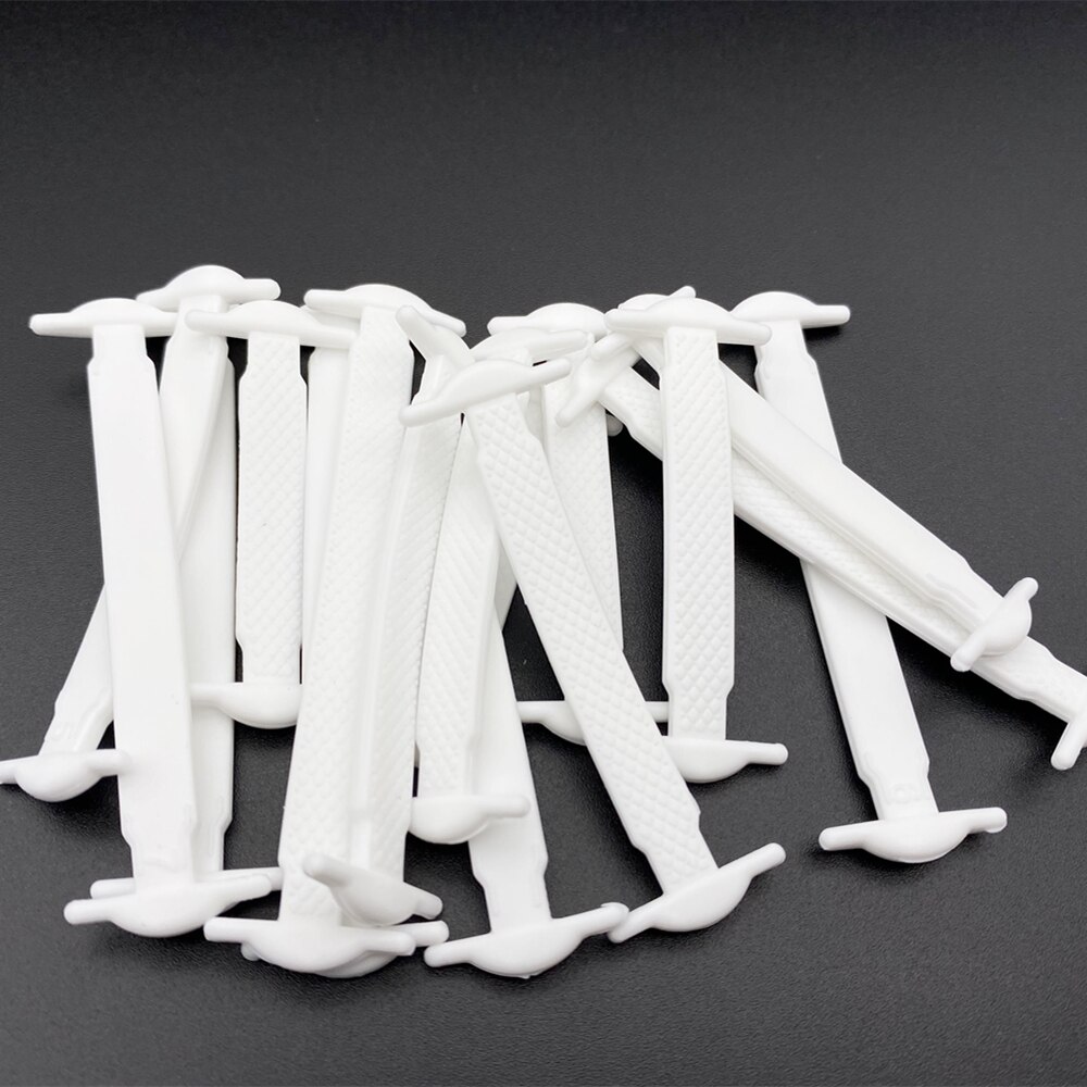 Elastiske snørebånd sneakers doven uden slips snørebånd skinnende blonder mand kvinde barn snørebånd flere farver snørebånd til sko børn: Ehite