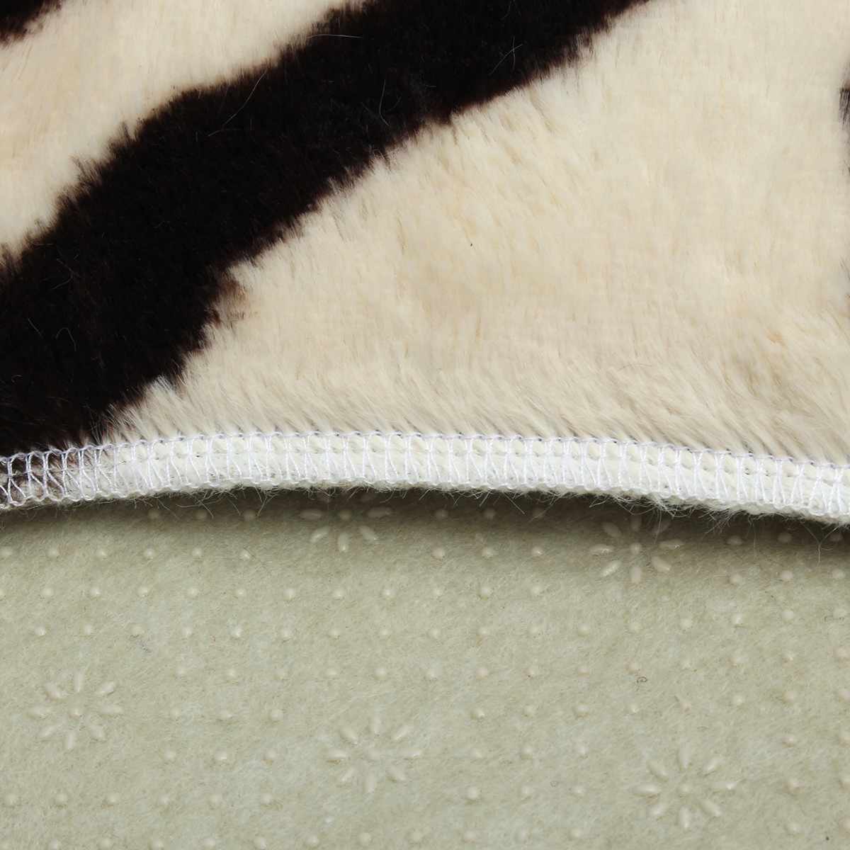 130 x 150cm tepper i mykt zebra -trykk, dyreprint teppe, antisklittmatte, teppeteppe for stue, fliser, stue, kontor