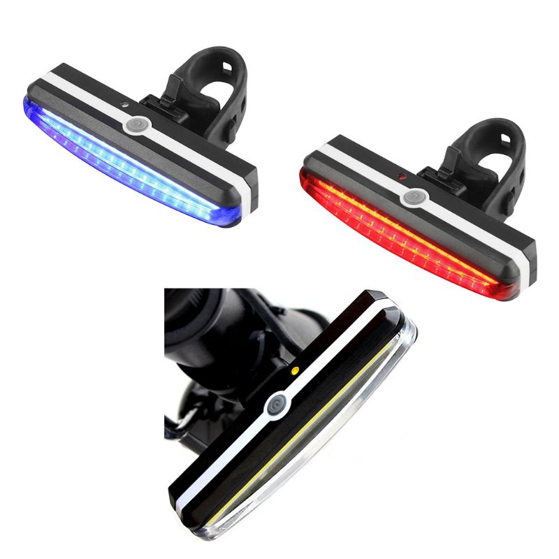 Ultra Bright Bike Light USB Rechargeable Bicycle Tail Light High Intensity Rear LED Night Outdoor Cycling Safety Flashlight ww