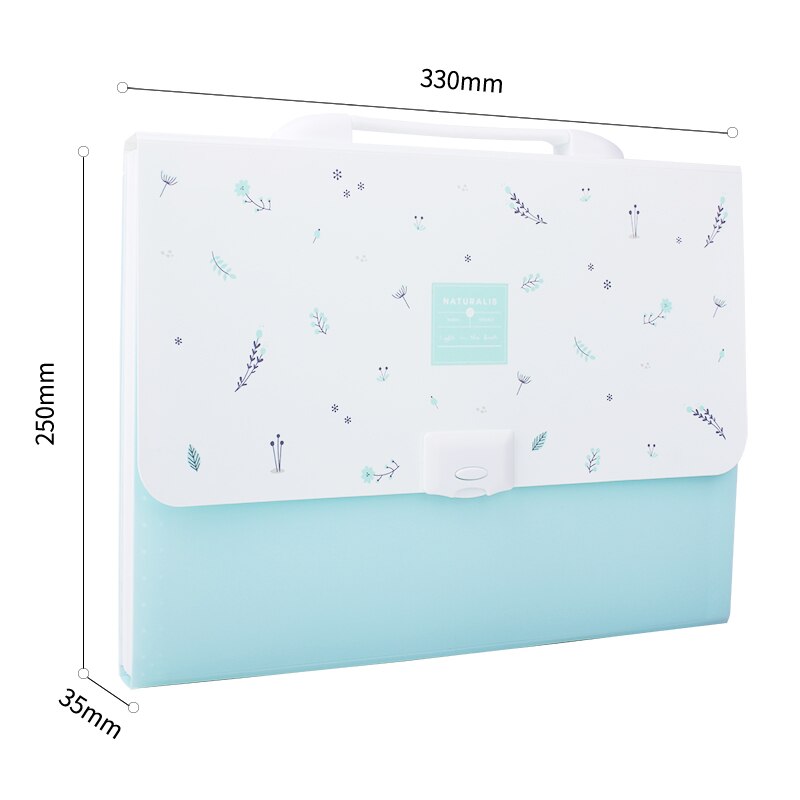 DELI Folder Student Expanding Wallet Office File Folder Document Bag Pupil Kawaii Display Book Test Paper Folder Filing Products