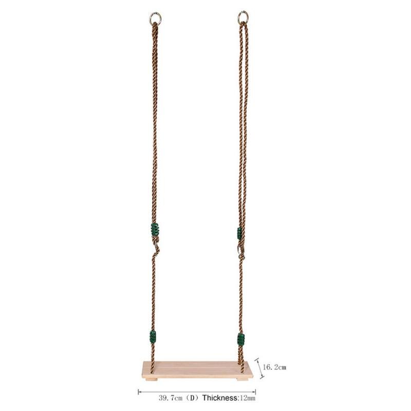 Columpios hechos a mano para niños, de de madera pulida columpio, juguetes relajantes para interiores y exteriores, juguete familiar para exteriores