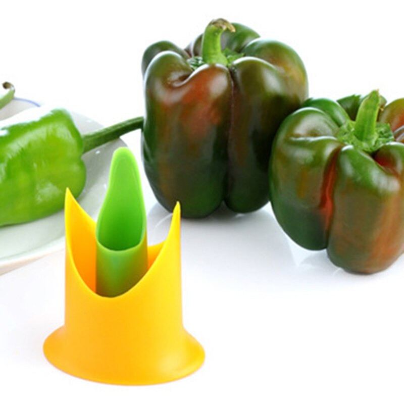 Nieuw 2 stuks chili peper ontpitter ontpitter tomaten kern scheider apparaat keukenbenodigdheden  te889: Default Title