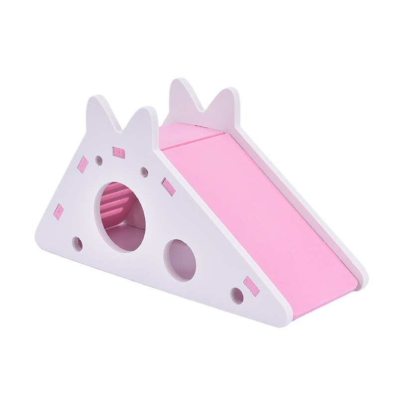 Maison de Hamster en bois avec échelle coulissante pour cochon d'inde, jouet d'exercice mignon, accessoires Cage à Hamster