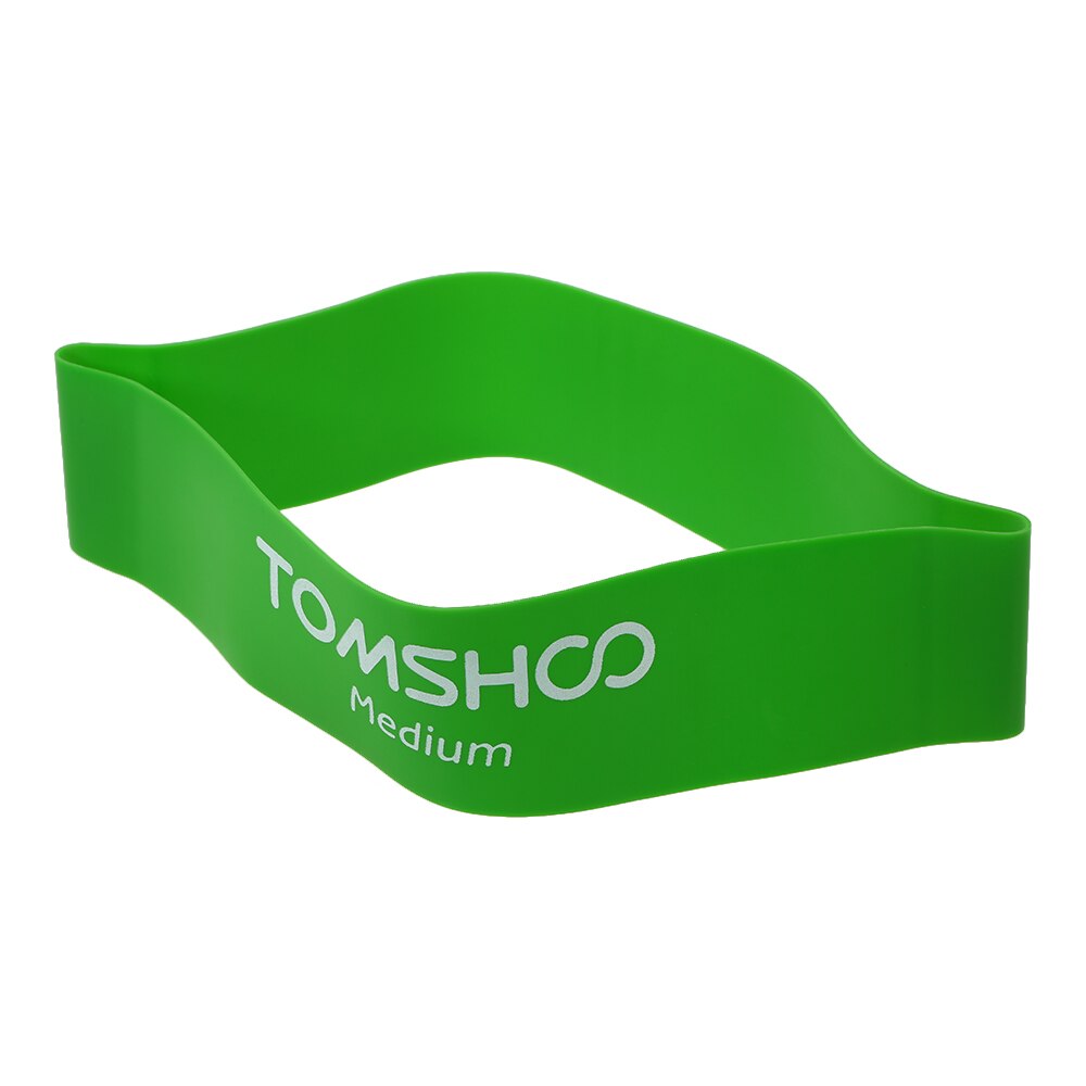 TOMSHOO Fitness Equipment Exercise Resistance Bands Gym Strength Training Loops Bands Workout Bands Physical Therapy Sport Home: Green