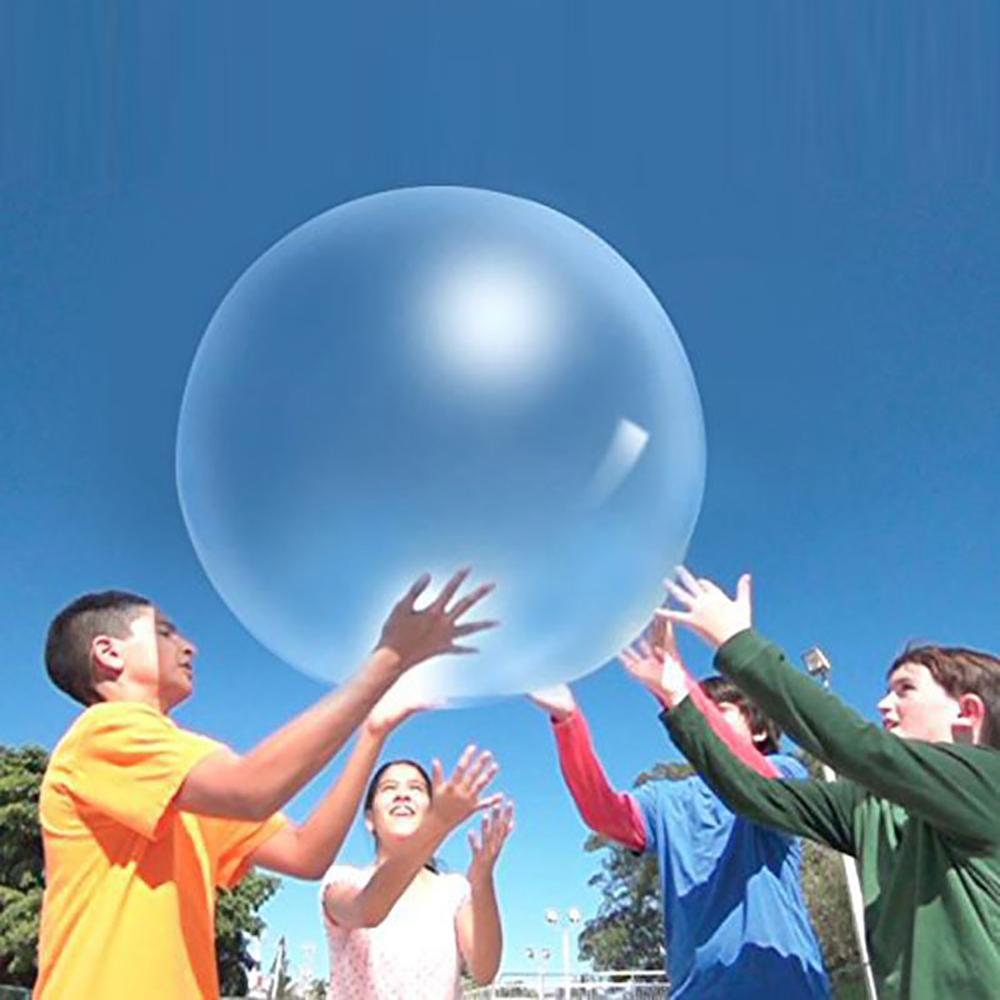 12 tommer magisk boble bold børn udendørs blød luft vand fyldt fantastisk boble bold interaktiv ballon magisk boble ballon bold