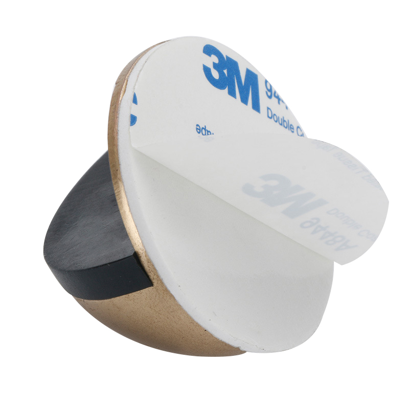 Floor-mounted Door Stops Stainless Steel Glass Door Rubber Semi-circular Anti-collision Punch Free Door Stop Wood Door Holder