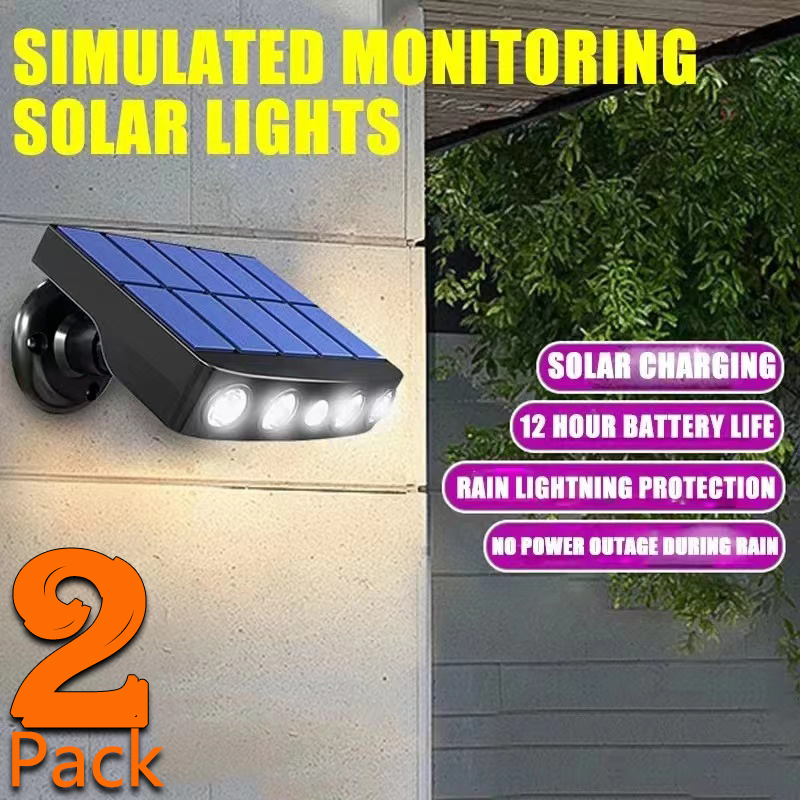 Leistungsstarke 4 LED-Solar-Sicherheitsleuchten für den Außenbereich, Sensor, Bewegung, 3 Modi, wasserdichte Straßenlampe, Wand-Nacht-Arbeitslicht für den Garten