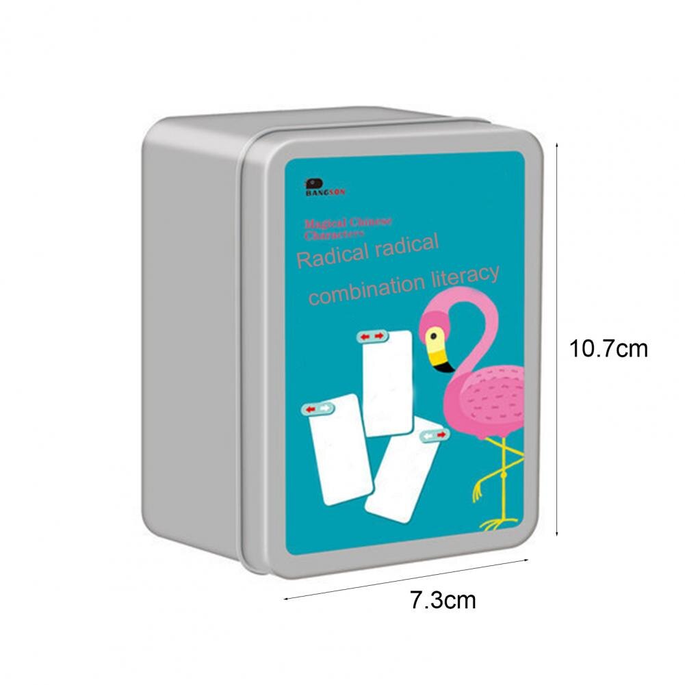 Language Learning 1 Set Chinese Card Toys Easy to Use Early Learning Paper Free Radical Combination Literacy Card for Education