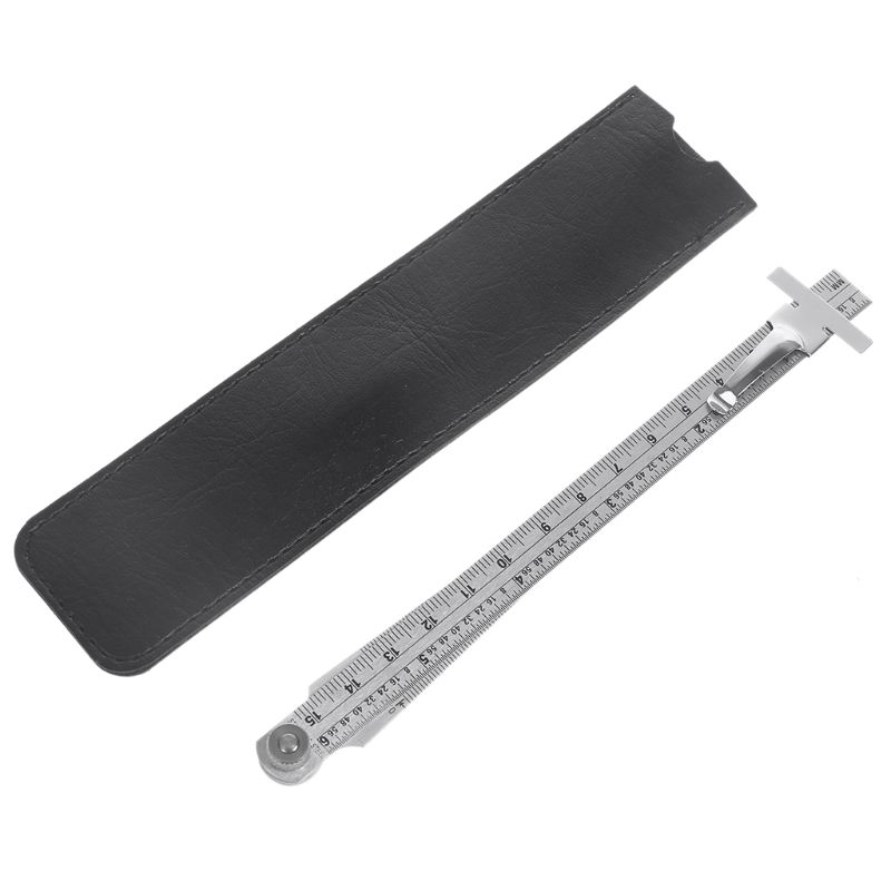Stainless Steel Taper Welding Feeler Gauge Gage Depth Ruler Gap Hole Inspection For Measurement Tool