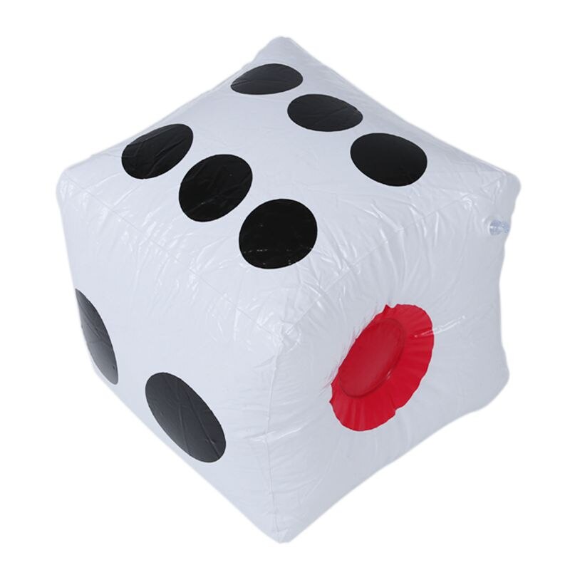 32cm opblaasbare opblaasbare dobbelstenen casino poker feestdecoraties zwembad strand speelgoed
